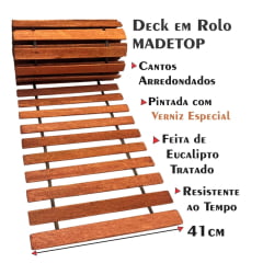 5 Metros Deck Em Rolo Caminho De Jardim De Madeira Eucalipto