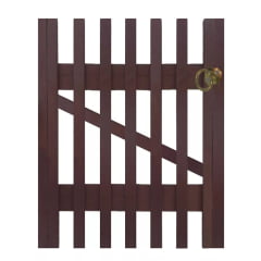 1 Portão 50 x 90 cm – Modelo Madetop G - marrom