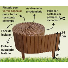 Kit 17 Metros - Limitador de Jardim Madetop M