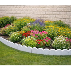 Kit 2 Metros - Limitador de Jardim Madetop Eco Branco