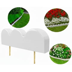 Kit 2 Metros - Limitador de Jardim Madetop Eco Branco
